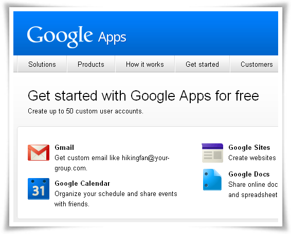 Google Apps Free