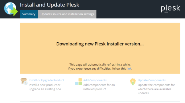 Descarga nuevo actualizador de PLESK